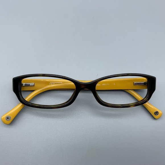 Coach HC6001 Emily Rectangle Frame Dark Tortoise Glasses - Picture 10 of 10